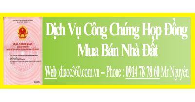 Nhận Làm Công Chứng Hợp Đồng Mua Bán Nhà Đất